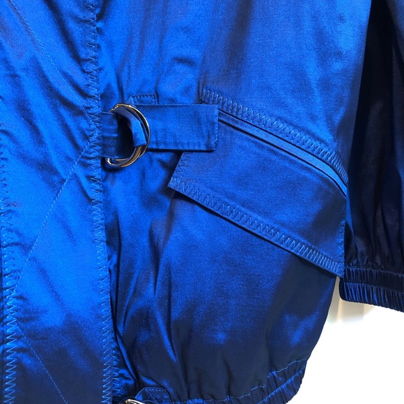 St. John cropped royal blue jacket - Picture 3 of 5